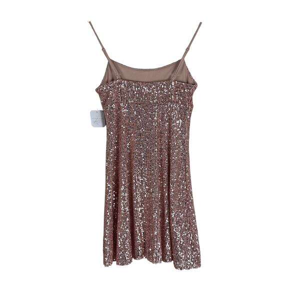 NWT Altar'd State Dorothy Sequin Mini Dress Womens S Pink Going Out Birthday - Picture 4 of 7